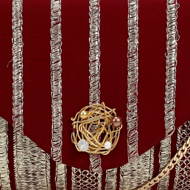Mochi Women Maroon Evening Bag (SKU: 38-221-44-10)