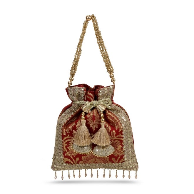 Mochi Women Maroon Potlis (SKU: 38-222-44-10)