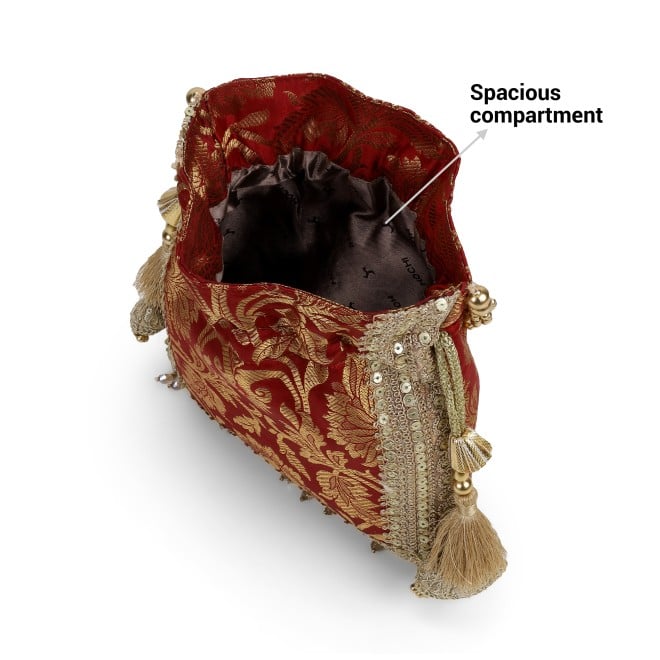 Mochi Women Maroon Potlis (SKU: 38-222-44-10)