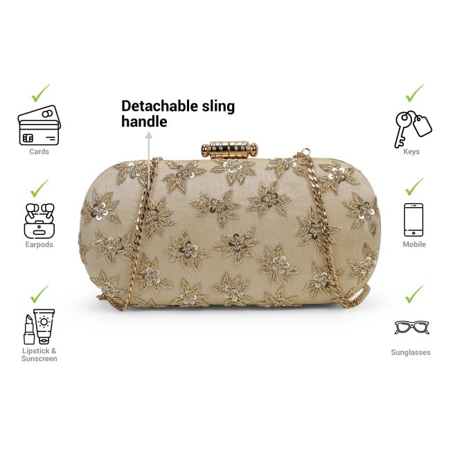 Mochi Women Gold Clutch (SKU: 38-225-15-10)