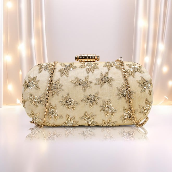 Mochi Women Gold Clutch