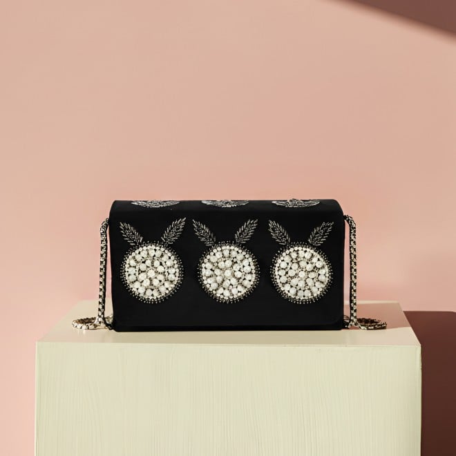 Mochi Women Black Evening Bag