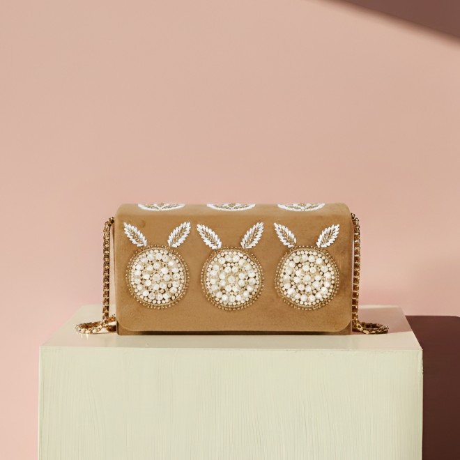 Mochi Women Antic-gold Evening Bag