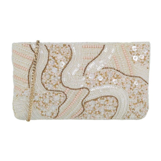 Mochi Women Off-white Clutch