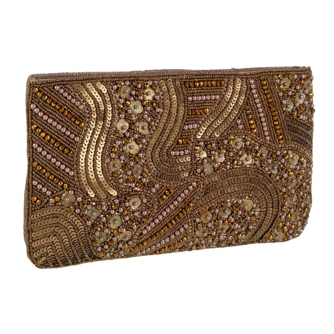 Mochi Women Antic-gold Clutch (SKU: 38-66-28-10)