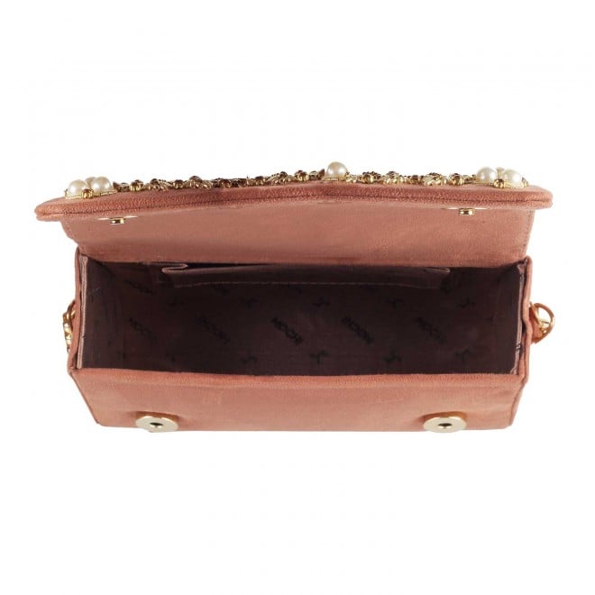 Mochi Women Peach  Flap Clutch (SKU: 38-6616-80-10)