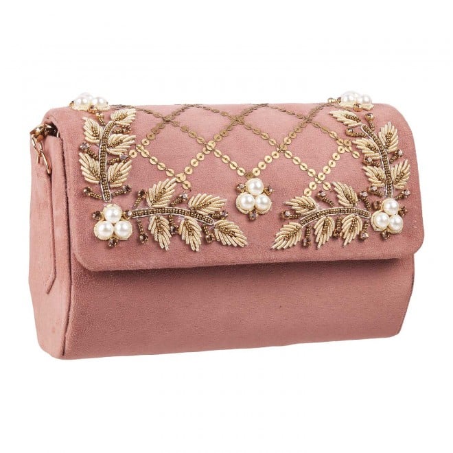 Mochi Women Pink  Flap Clutch (SKU: 38-6616-24-10)