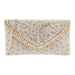 Mochi Gold Womens Bags Envelope Clutch