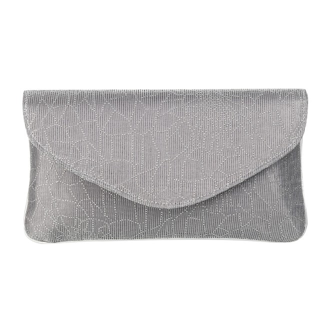 Mochi Silver Hand Bags Envelope Clutch