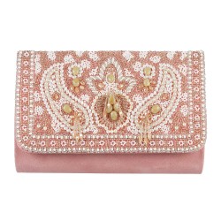 Mochi Rose-Gold Hand Bags Clutches