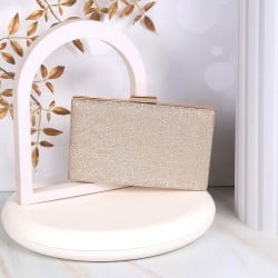 Women Gold Hand Bags Clutches