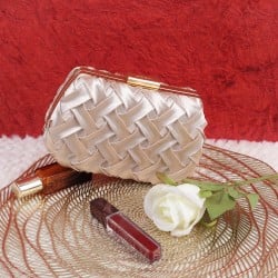 Women Gold Hand Bags Clutches