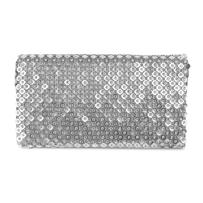 Mochi Women Silver Hand Bags Clutches (SKU: 38-84-27-10)