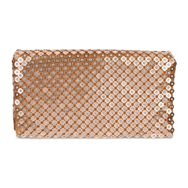 Mochi Women Gold Hand Bags Clutches (SKU: 38-84-15-10)