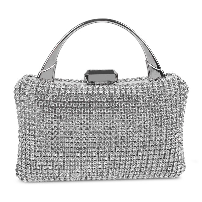 Mochi Women Silver Hand Bags Evening Bag (SKU: 38-89-27-10)