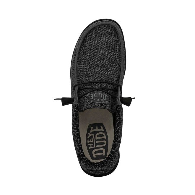 HEYDUDE Men Black Casual Sneakers (SKU: 397-40019-11-9)