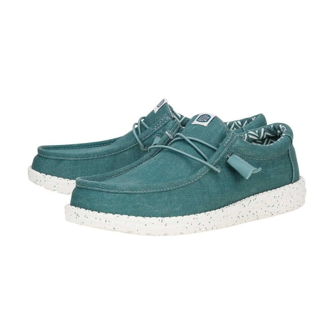 HEYDUDE Men Green-suede Casual Sneakers (SKU: 397-40700-36-9)