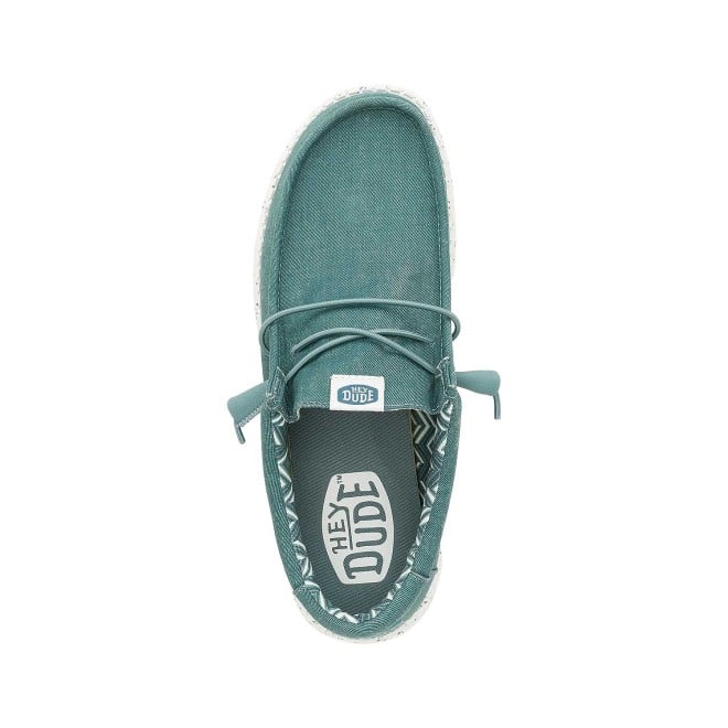 HEYDUDE Men Green-suede Casual Sneakers (SKU: 397-40700-36-9)