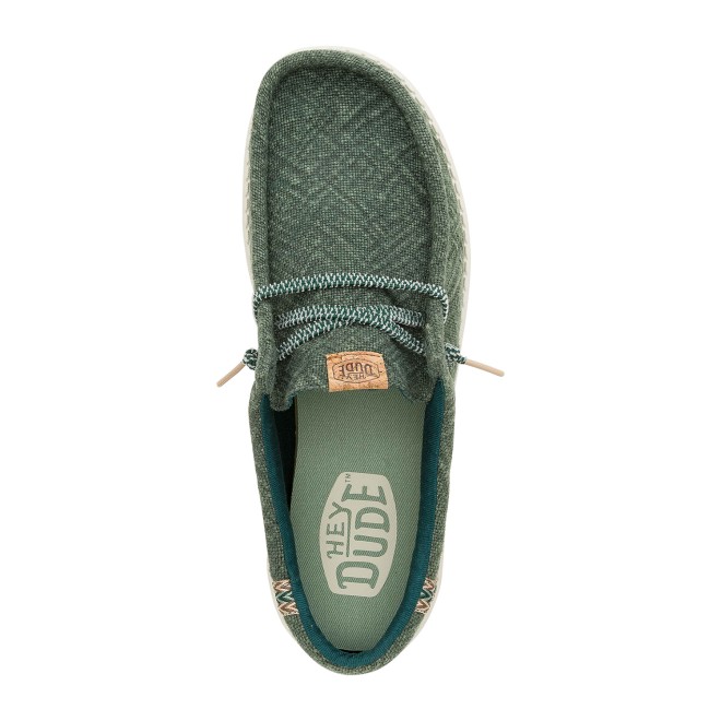 HEYDUDE Men Green Casual Sneakers (SKU: 397-43085-21-11)