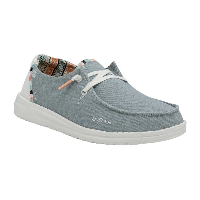 HEYDUDE Women Light-blue Casual Sneakers (SKU: 398-40054-32-7)