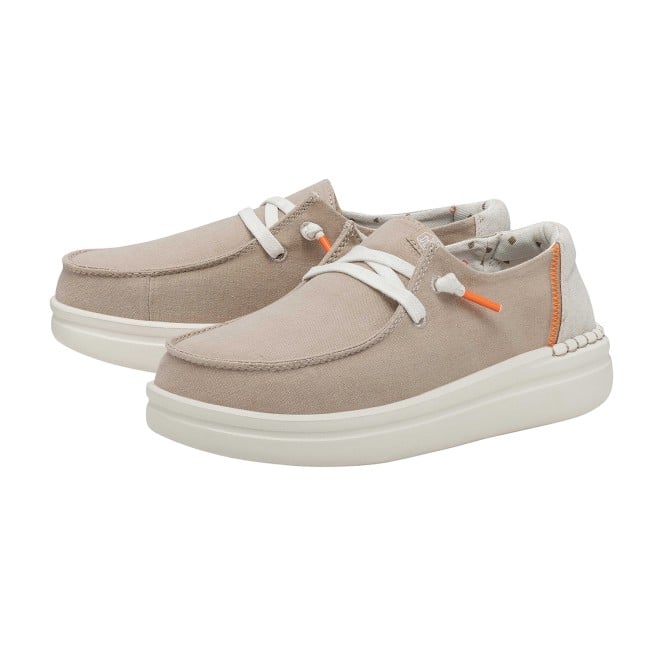 HEYDUDE Women Beige Casual Sneakers (SKU: 398-40074-20-7)