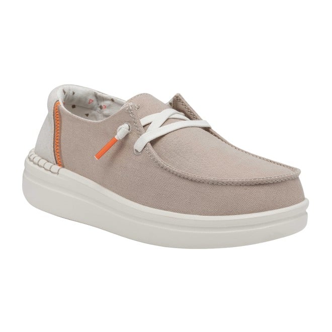 HEYDUDE Women Beige Casual Sneakers (SKU: 398-40074-20-7)