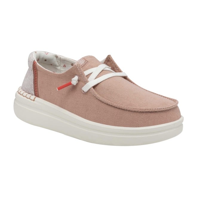 HEYDUDE Women Light-pink Casual Sneakers (SKU: 398-40074-78-7)