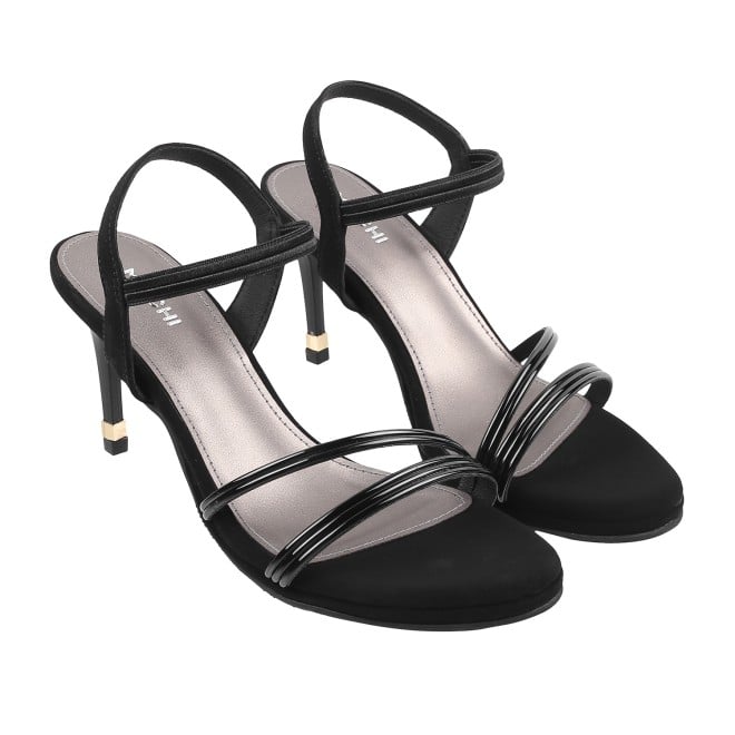 Mochi Women Black Casual Sandals