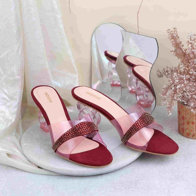 Mochi Women Maroon Party Lifestyle (SKU: 40-103-44-39)
