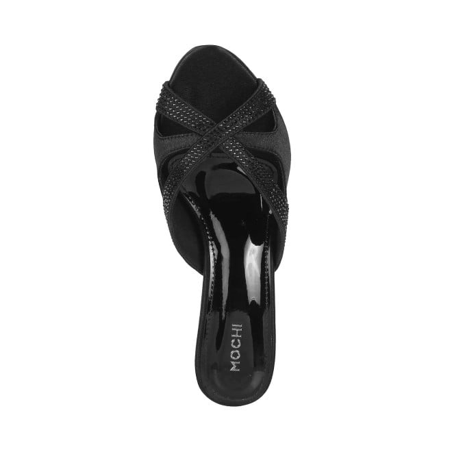 Mochi Women Black Casual Slip Ons (SKU: 40-113-11-36)