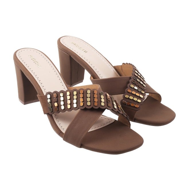 Mochi Women Brown Casual Sandals