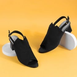 Women Black Casual Sandals