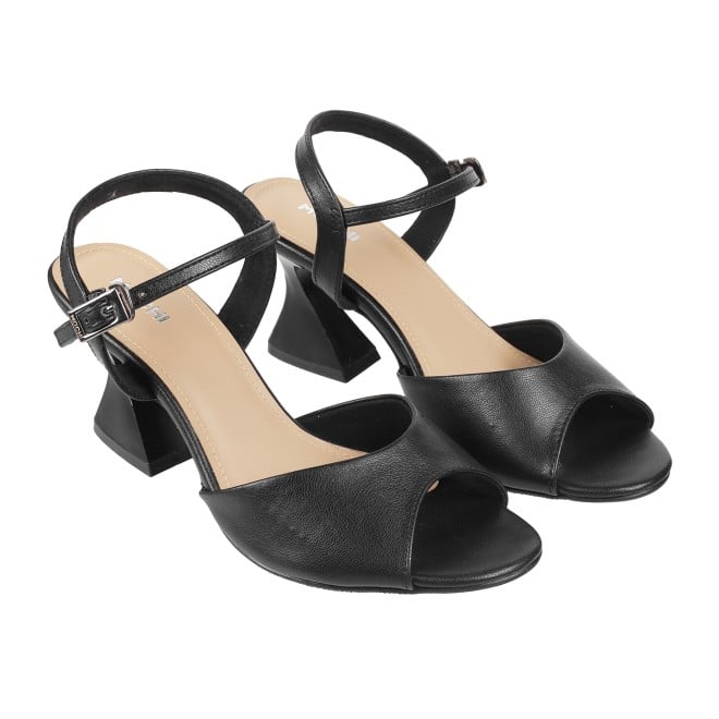 Mochi Women Black Casual Sandals