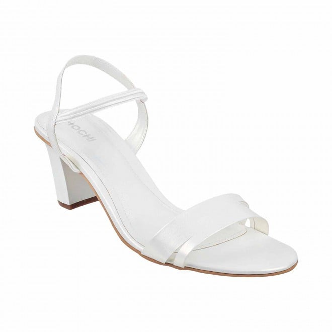 Mochi White Party Sandals for Women