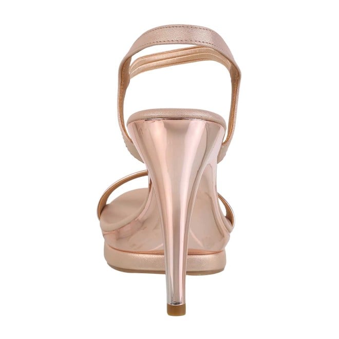 Mochi Women Rose-Gold Party Sandals (SKU: 40-208-52-36)