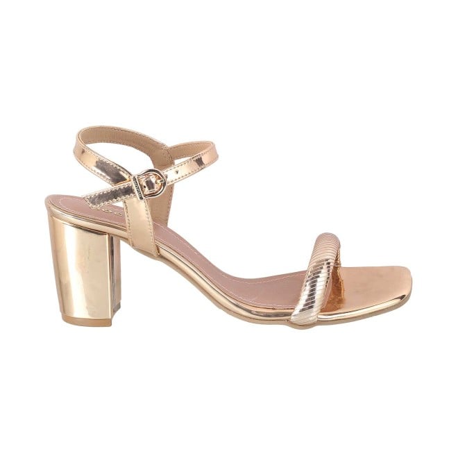 Mochi Women Rose-Gold Party Sandals (SKU: 40-210-52-36)