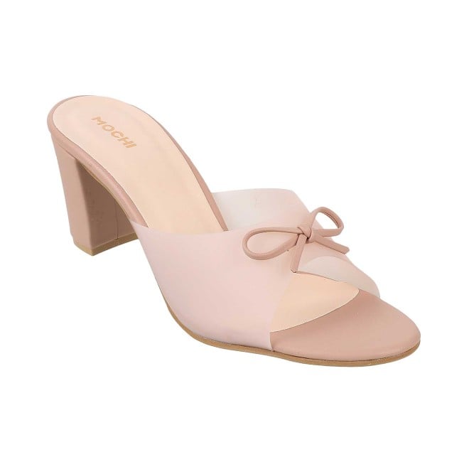 Mochi Women Peach Casual Slip Ons