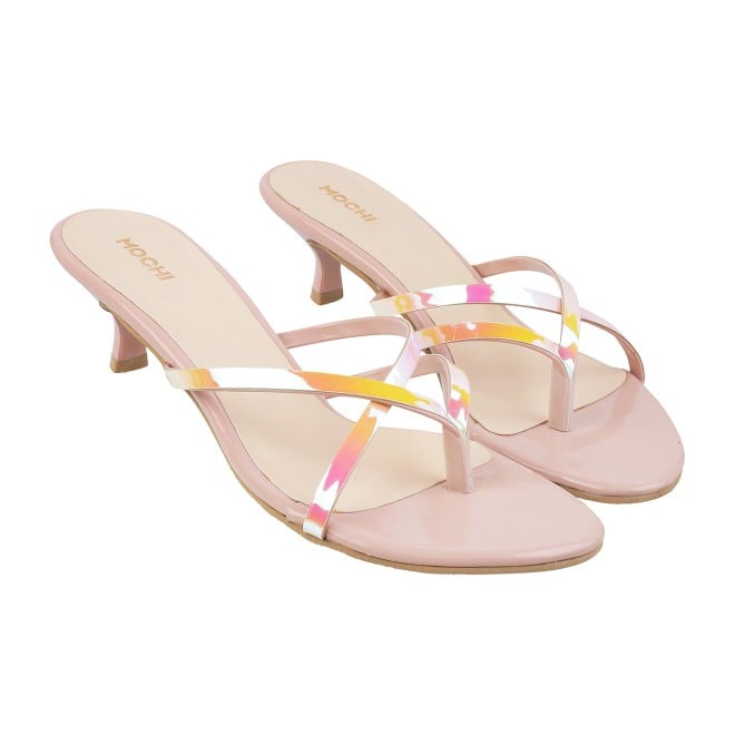 Mochi Women Pink Casual Slip Ons