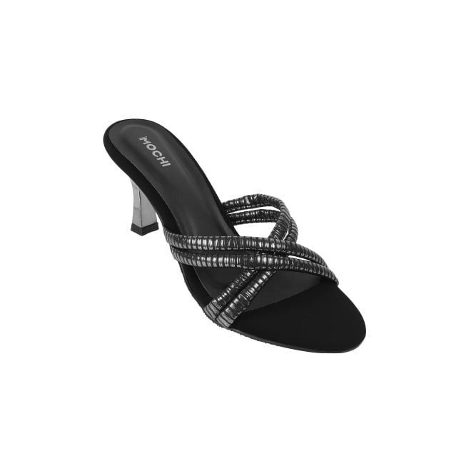 Mochi Women Black Party Slip Ons (SKU: 40-238-11-36)