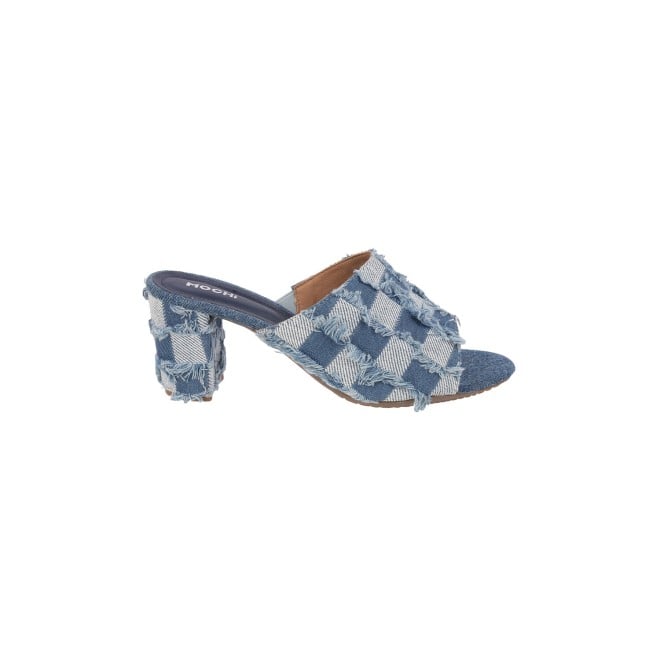 Mochi Women Blue Casual Mules (SKU: 40-242-45-37)