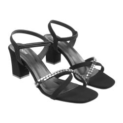 Women Black Party Sandals