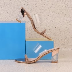 Women Rose-Gold Party Sandals