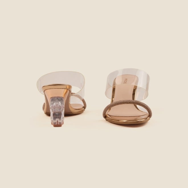 Mochi Women Rose-Gold Party Sandals (SKU: 40-2475-52-36)