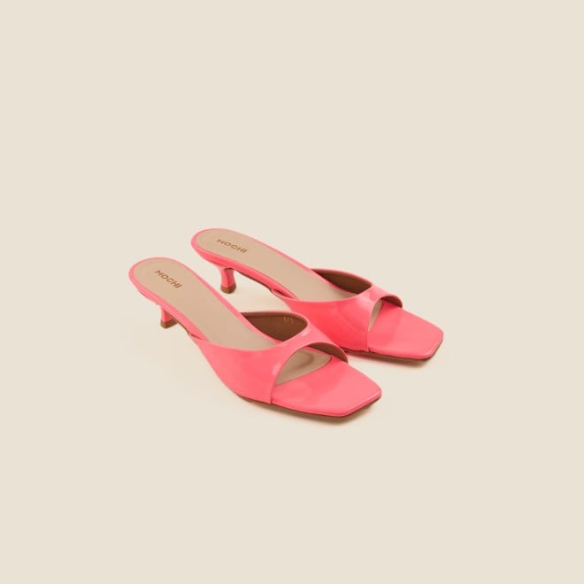 Mochi Women Pink Casual Slides (SKU: 40-2476-24-37)