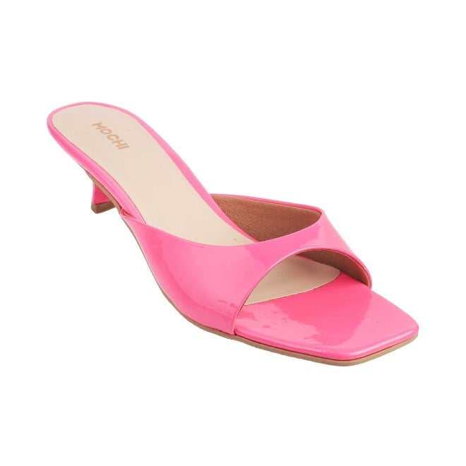 Mochi Pink Casual Slides for Women