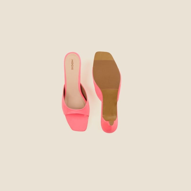 Mochi Women Pink Casual Slides (SKU: 40-2476-24-37)