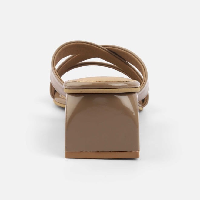 Mochi Women Beige Casual Slip Ons (SKU: 40-2519-20-37)