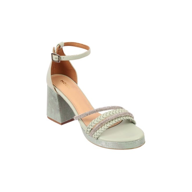 Mochi Women Green Casual Sandals (SKU: 40-253-21-36)