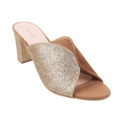Mochi Gold Casual Slip Ons