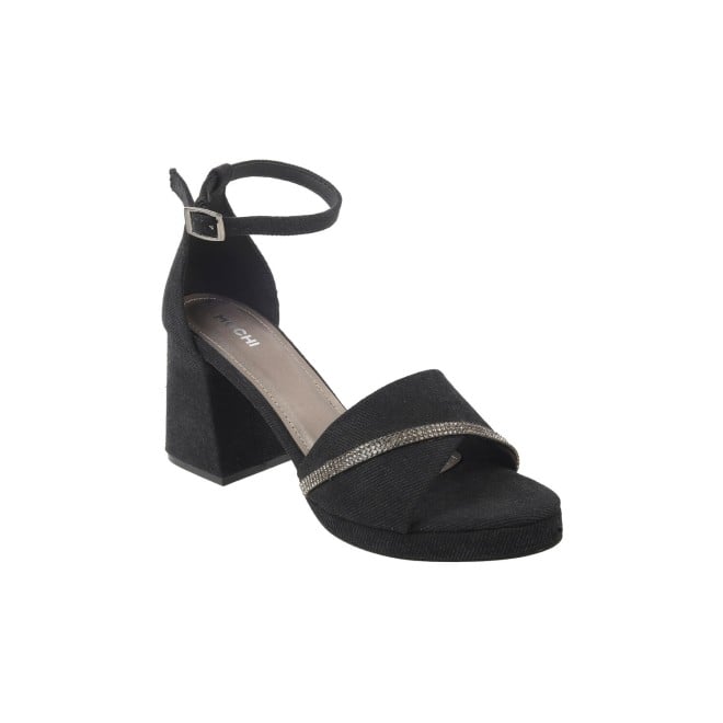 Mochi Women Black Casual Sandals (SKU: 40-254-11-36)